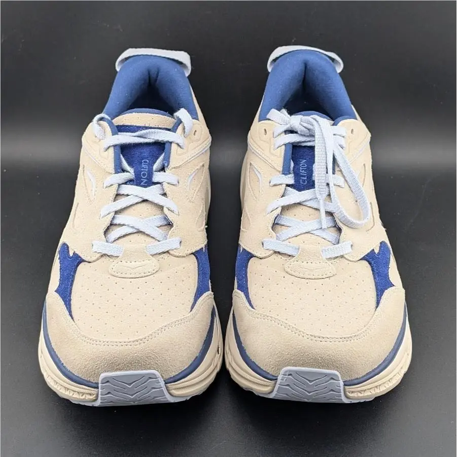 Hoka shoes - Hoka One One Clifton L Suede - 1122571/OTH - Gray / Blue (UPC: 197634054261) 8