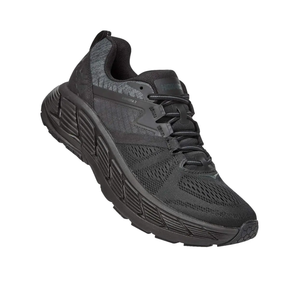 Hoka Women`s Gaviota 2 Stability Running Shoes 8.5 US B Black/dark Shadow