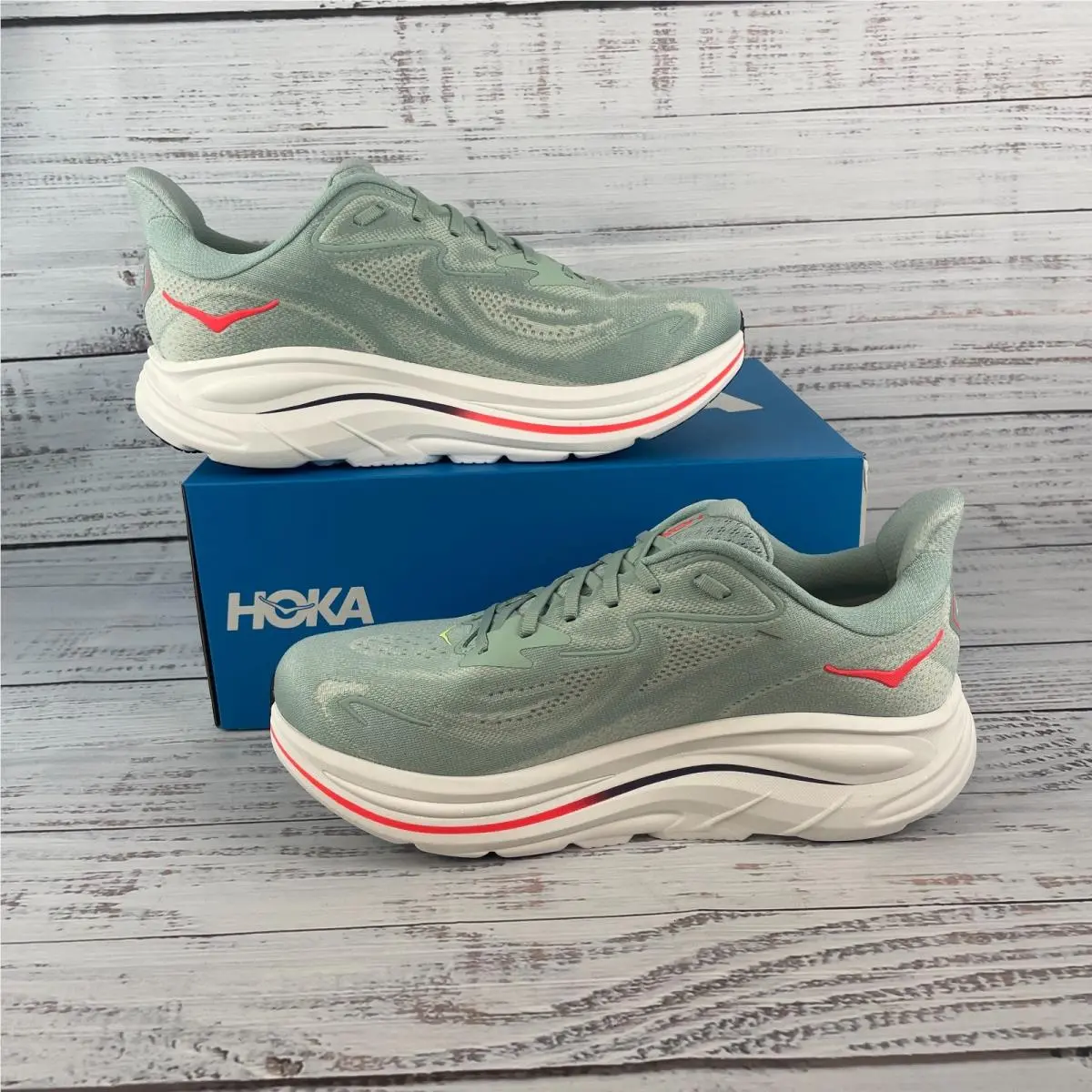 Hoka shoes - Hoka Clifton 10 - Clifton - Orange (UPC: 198605782411) 0