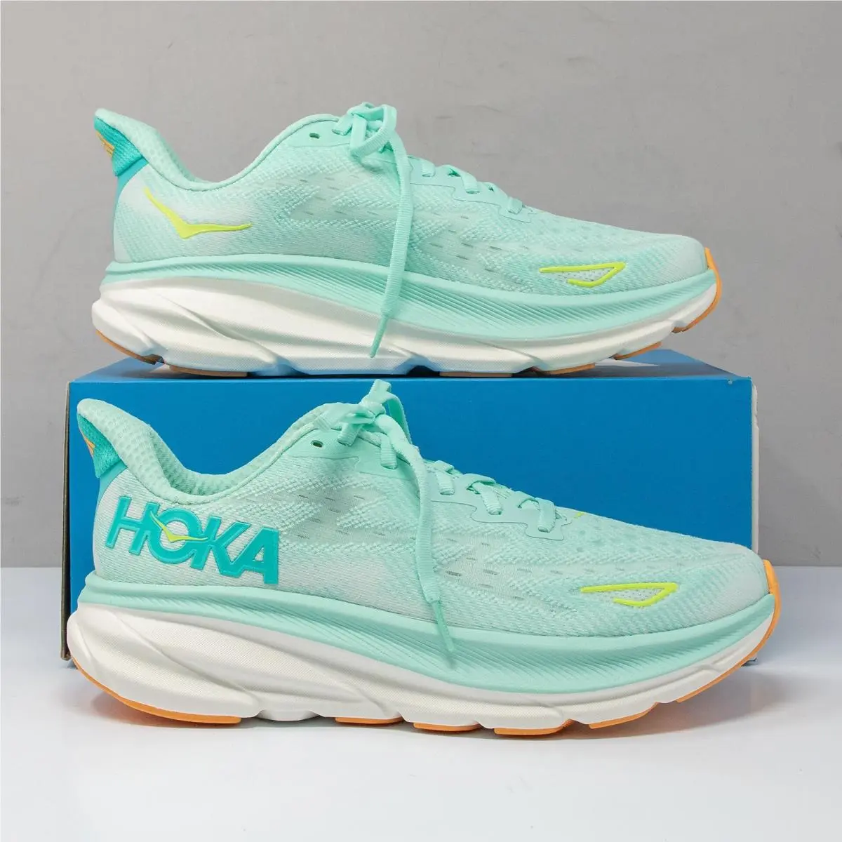 Hoka shoes - HOKA ONE Clifton 9 - ONE Clifton - 1127896-SMQ - Blue, Manufacturer: 1127896-SGLW (UPC: 197634437569) 0