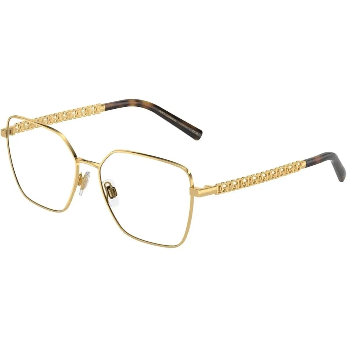 Dolce Gabbana DG1351 02 Eyeglasses 56mm Gold / Clear Demo Lens