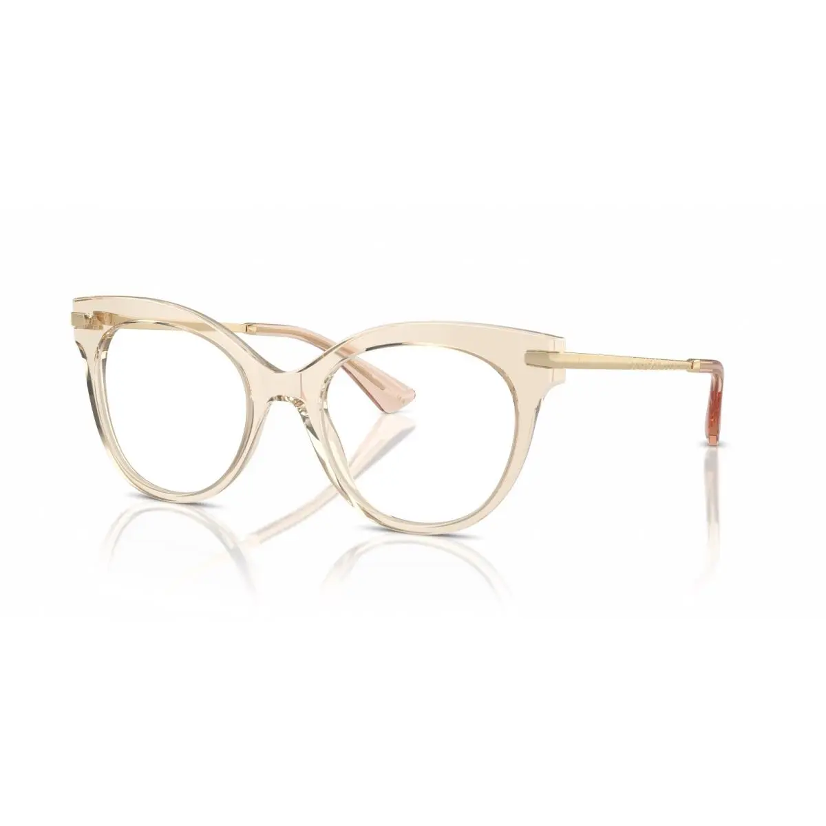 Dolce Gabbana DG3392 3432 Eyeglasses 52mm Transparent Camel / Demo Lens