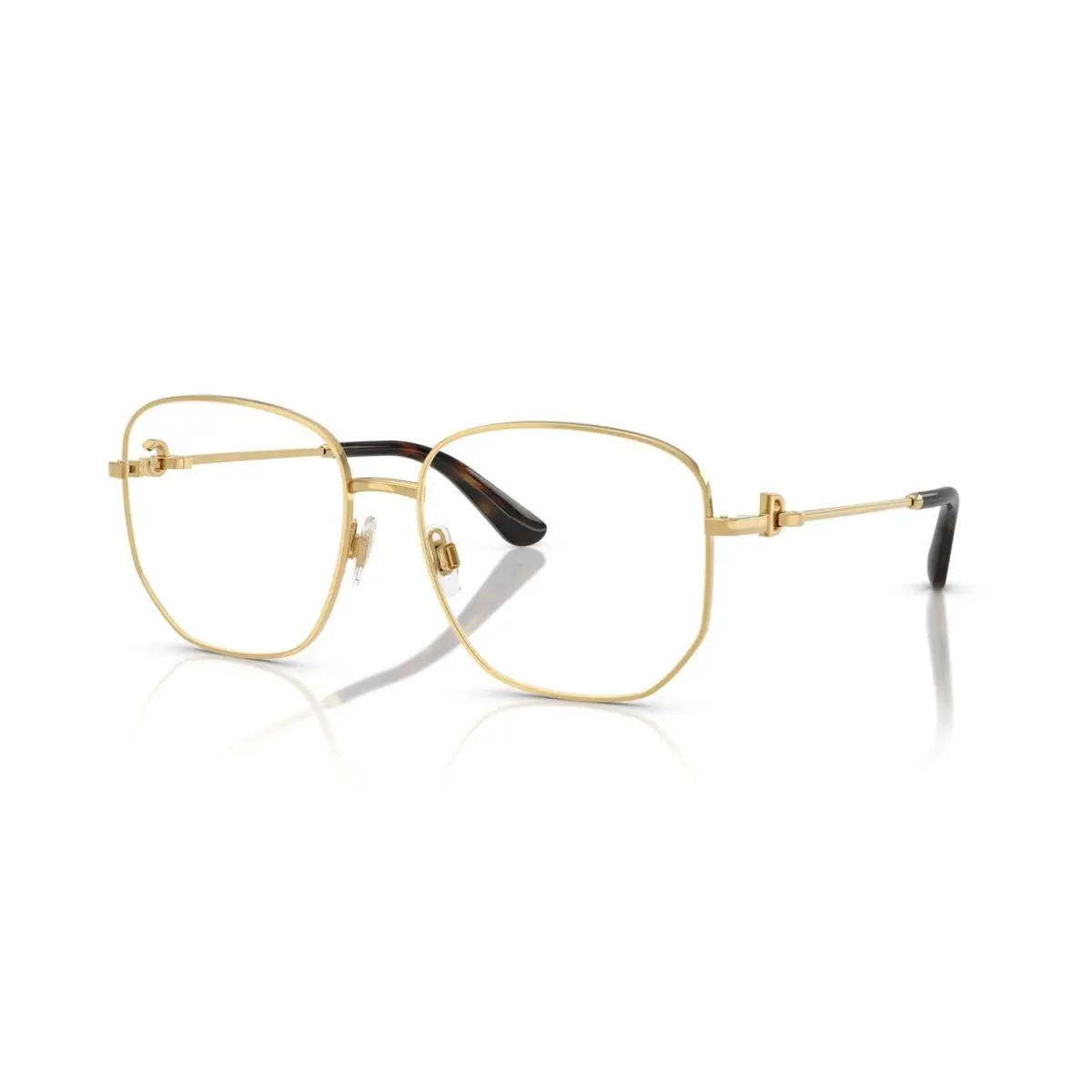 Dolce Gabbana DG1356 02 Eyeglasses 57mm Gold / Clear Demo Lens
