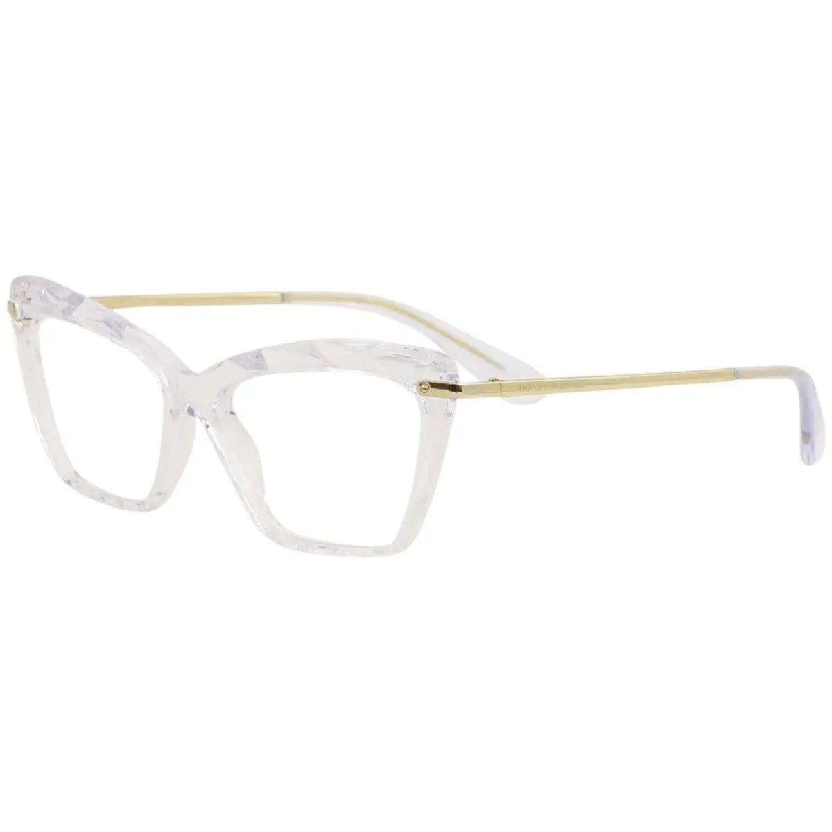 Dolce Gabbana DG5025 3432 Eyeglasses Women`s Transparent Camel Full Rim 53mm