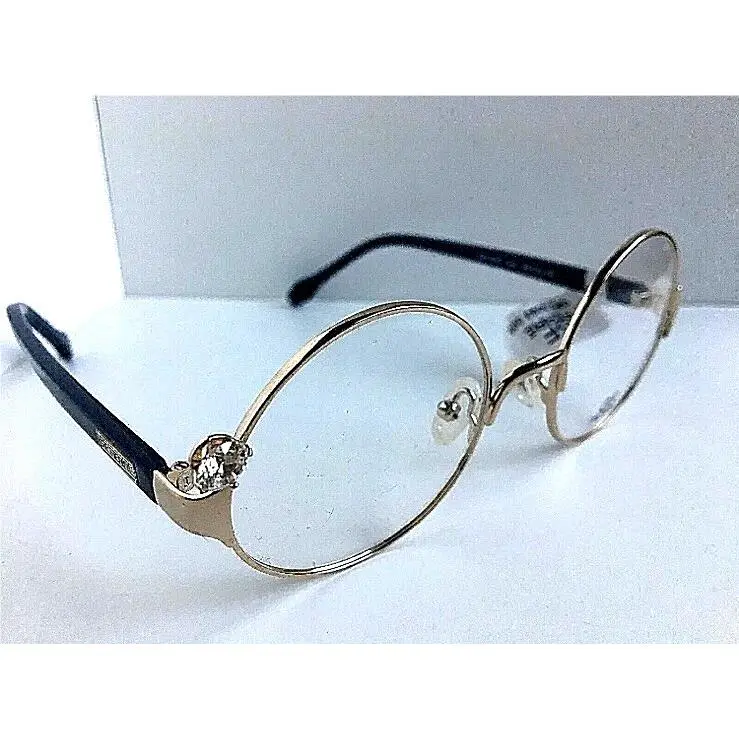 Women`s Eyeglasses Frame GFF93 005 Round Gold 48mm by Gianfranco Ferre