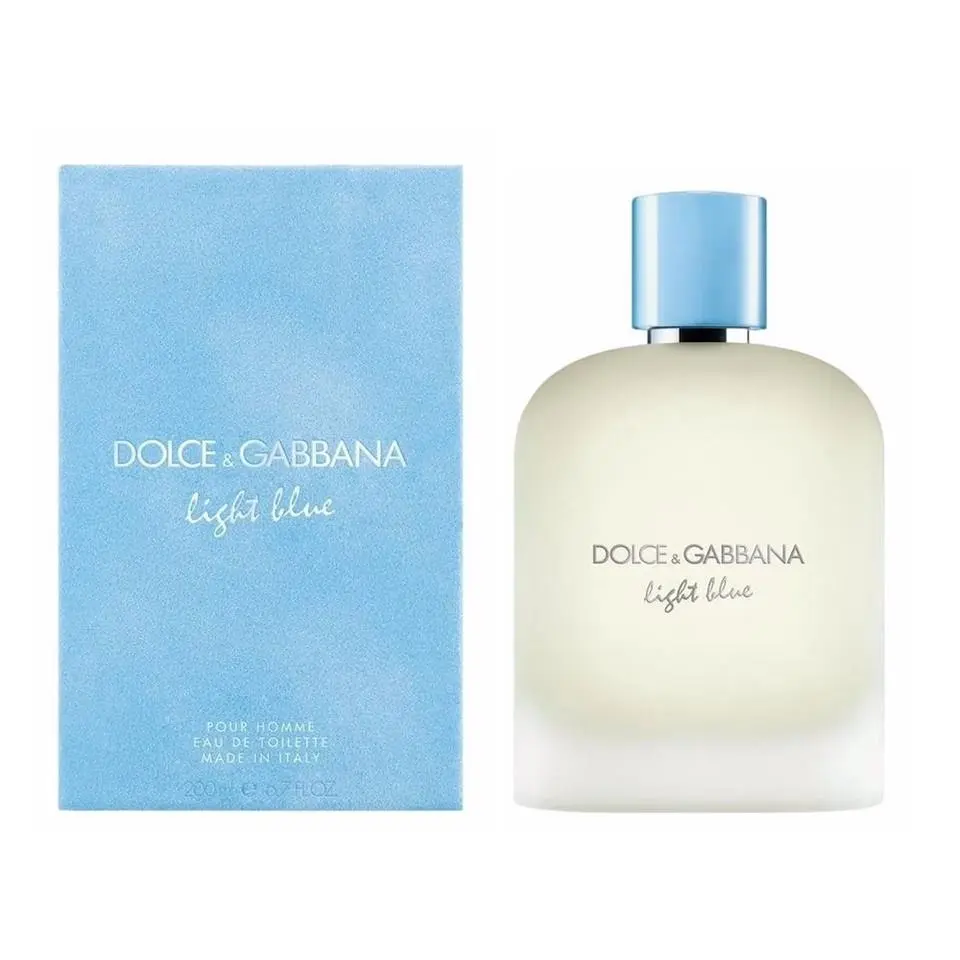 Dolce Gabbana Light Blue Pour Homme Edt 6.7 oz Spray For Men Packing