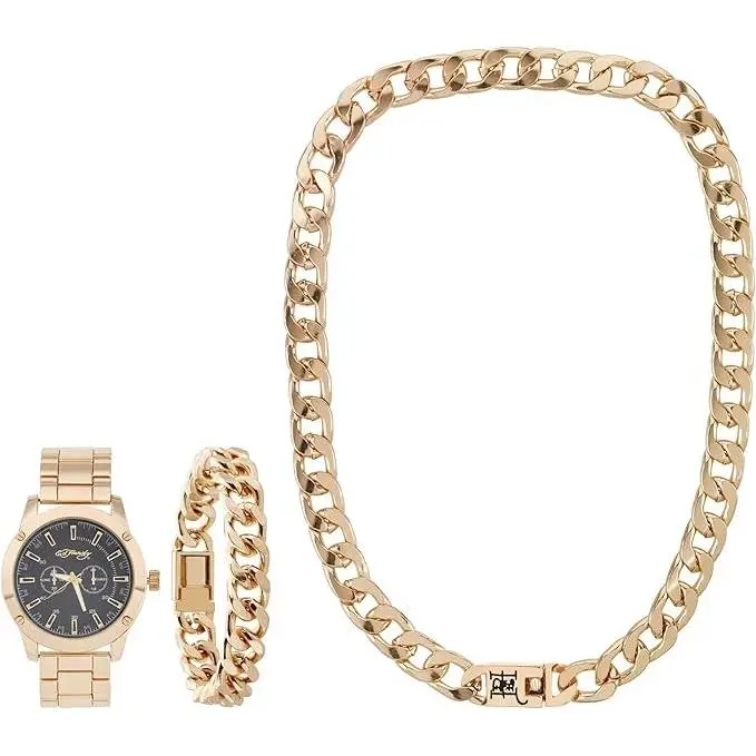 ED Hardy Men`s Quartz Movement Shiny Gold Analog Watch by Ed Hardy