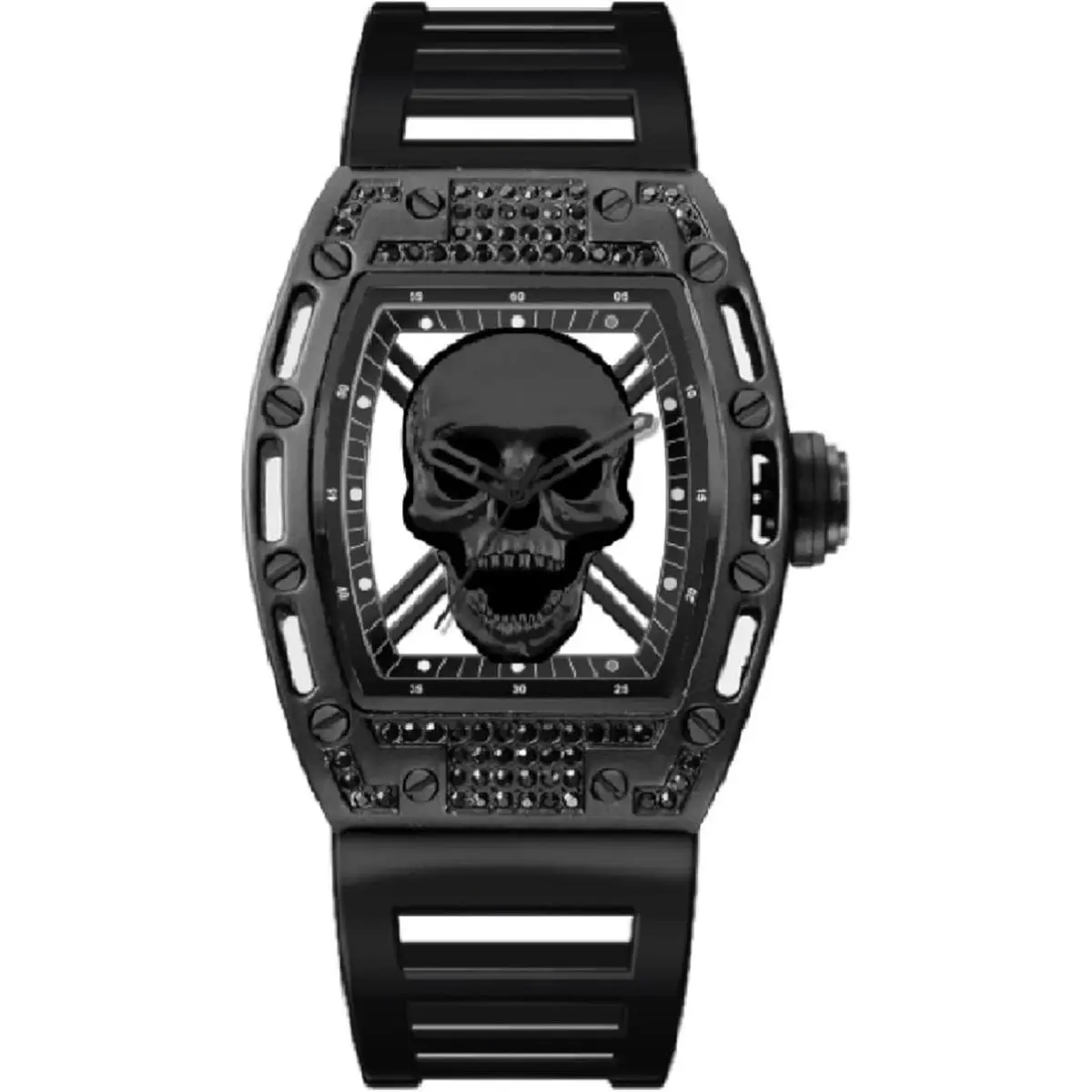 ED Hardy Skull Men`s Quartz Movement Analog Watch by Ed Hardy