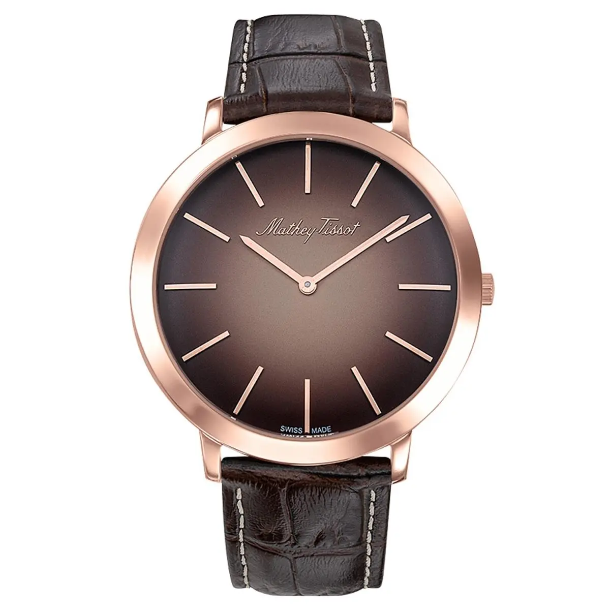 Mathey Tissot Men`s Darius Brown Dial Watch - H7915PS