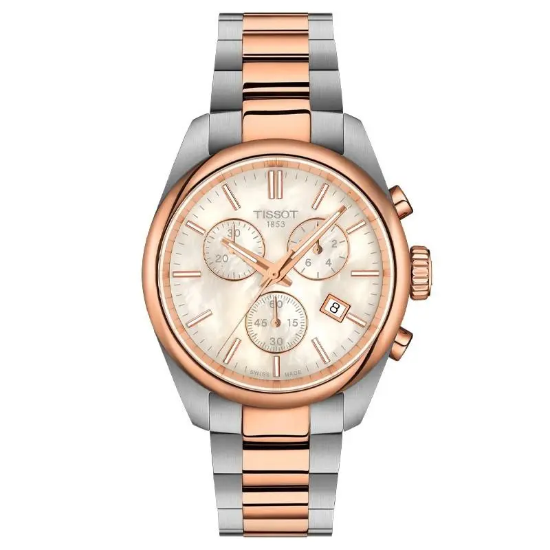 Tissot PR 100 36mm White Mother of Pearl Dial Women`s Watch T1502172211100