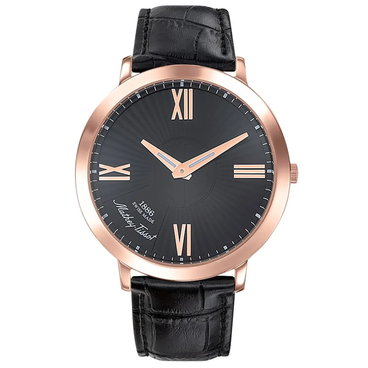 Mathey Tissot Men`s Darius Black Dial Watch - H7915PVN