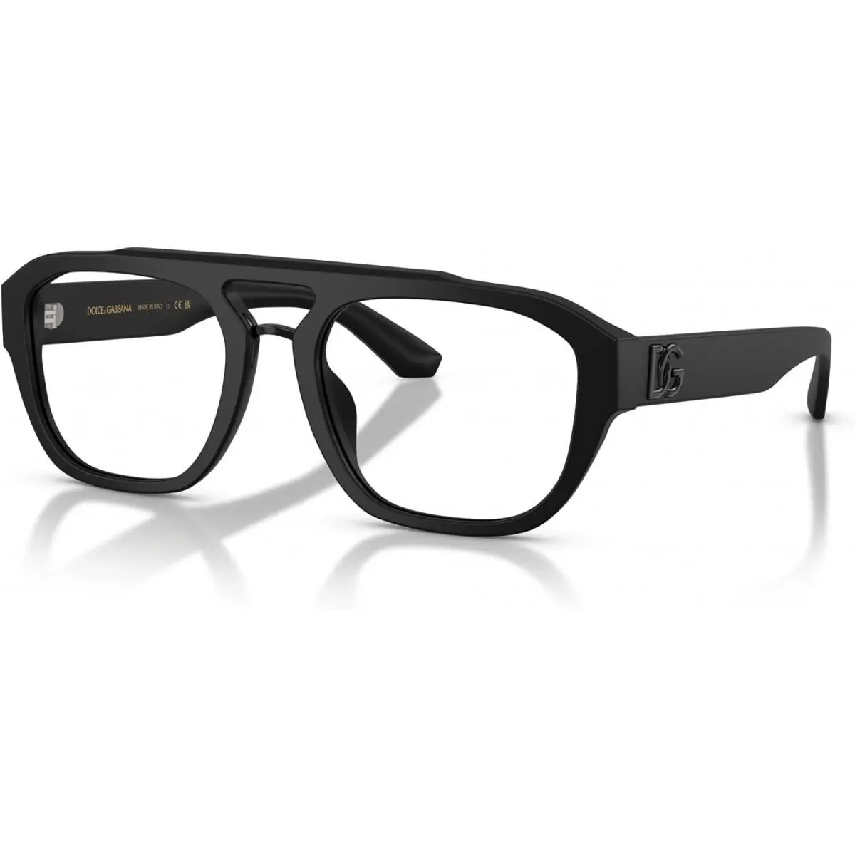 Dolce Gabbana DG3415 525 Eyeglasses 55mm Matte Black / Clear Demo Lens