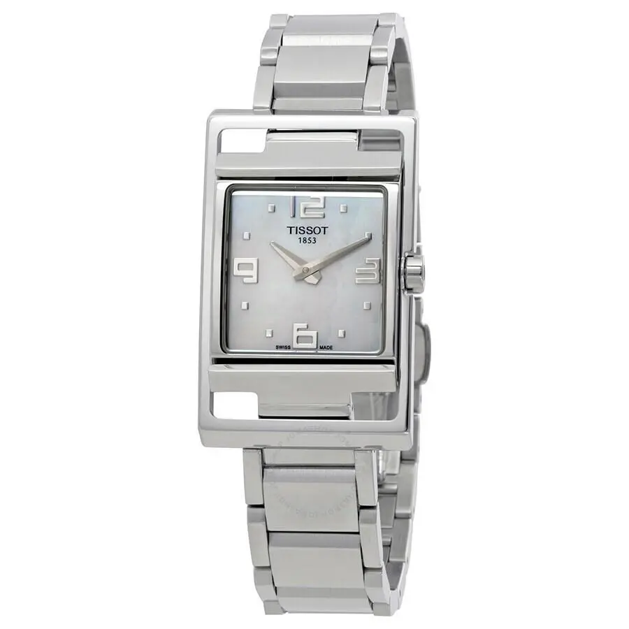 Happy Chic Mop Dial Stainless Steel Ladies Watch T032.309.11.117.00 by Tissot