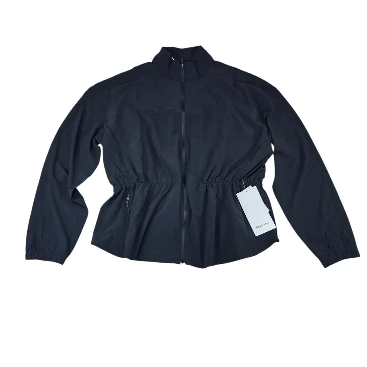 Lululemon Cinch Waist Running Jacket Black Women`s XL