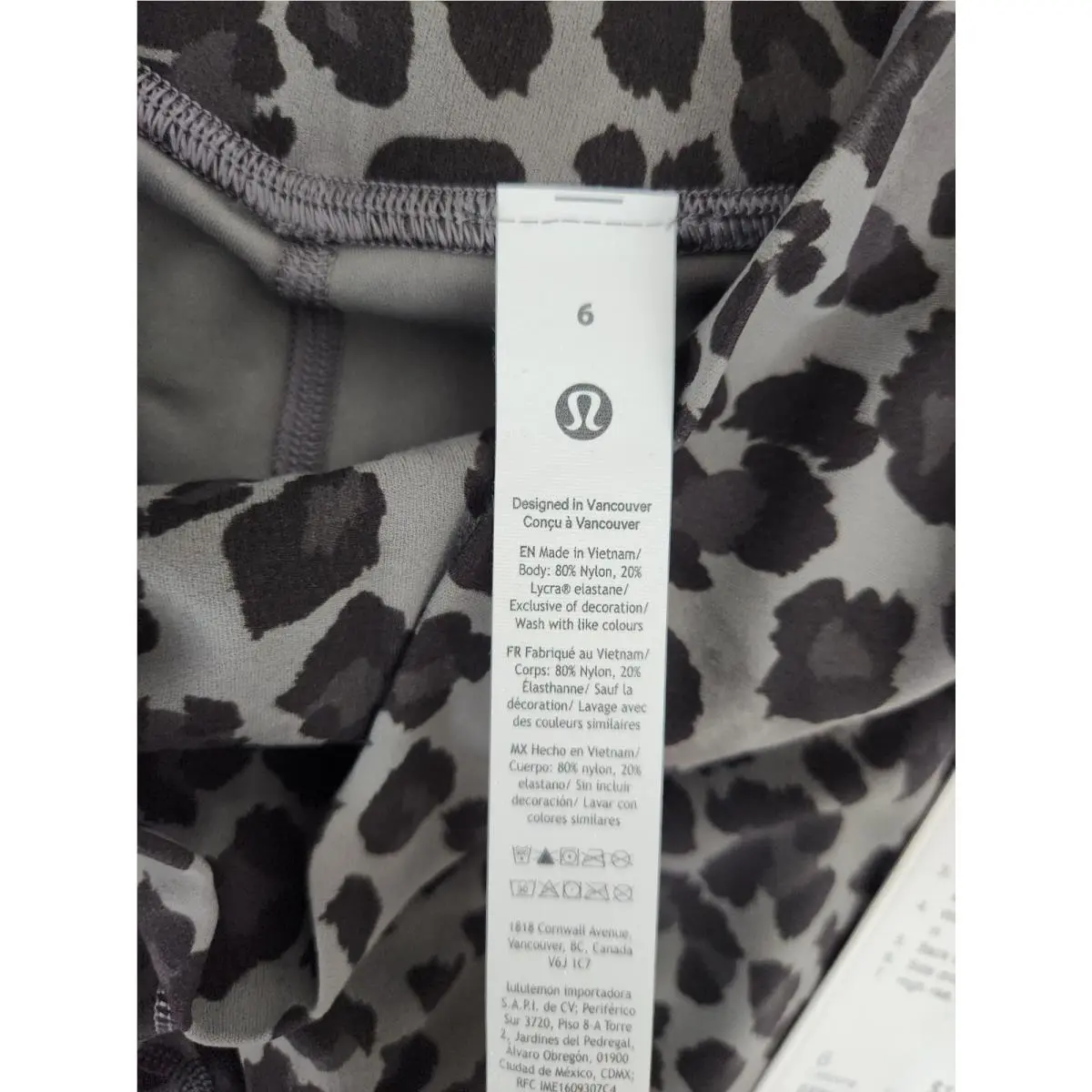 Lululemon clothing - True leopard black multi 3