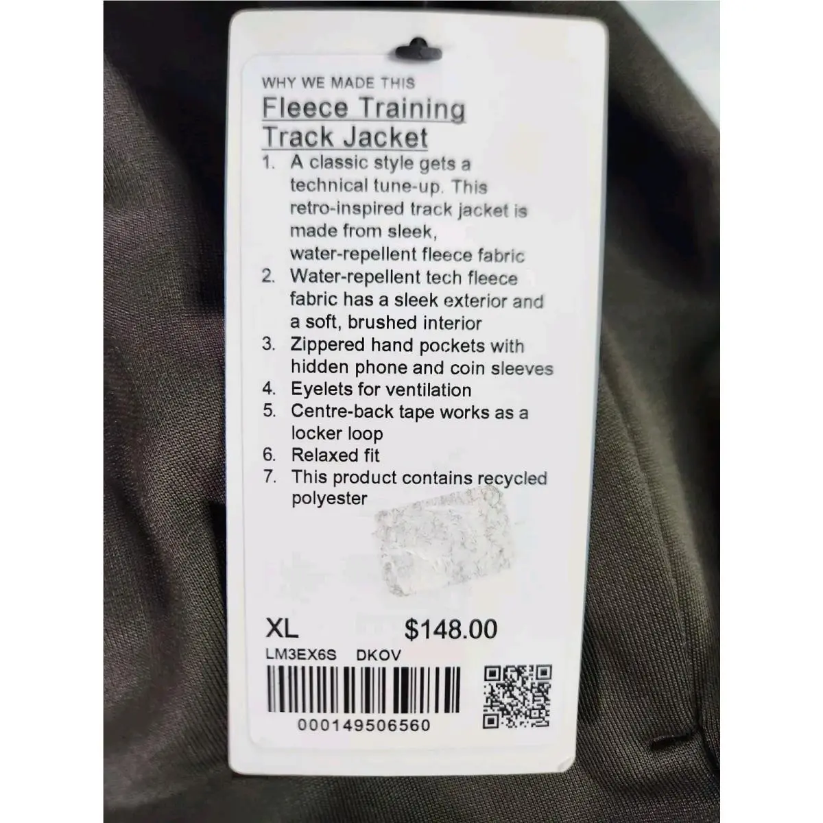 Lululemon clothing - Lululemon Fleece Training - Fleece Training - Dark Olive 5