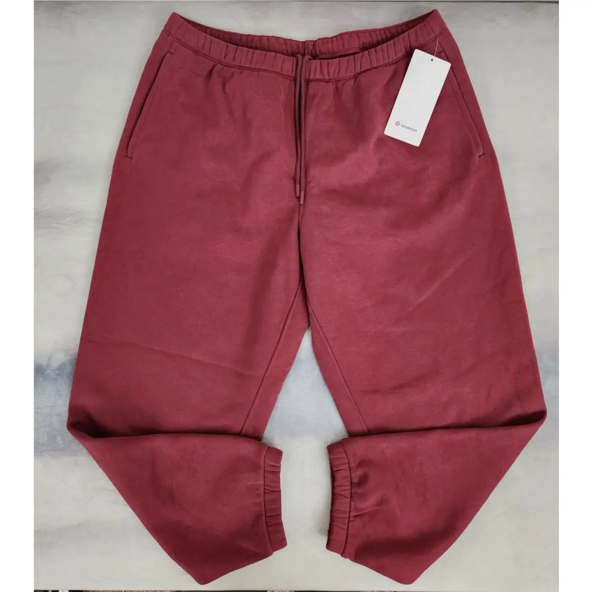 Lululemon W Steady State Superloft MR Jogger Burgundy Bay Women`s Size XL