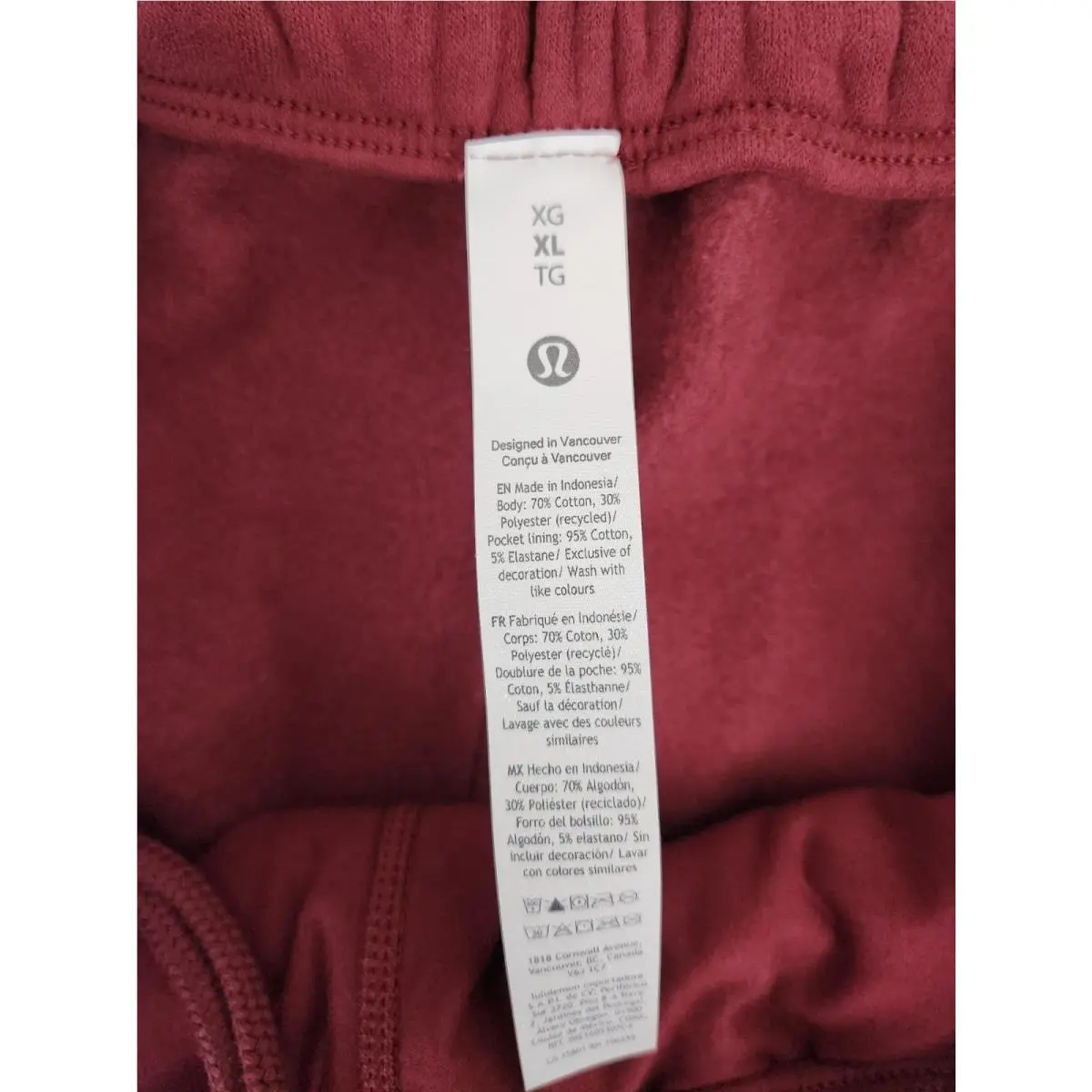 Lululemon clothing - Burgundy Bay 4
