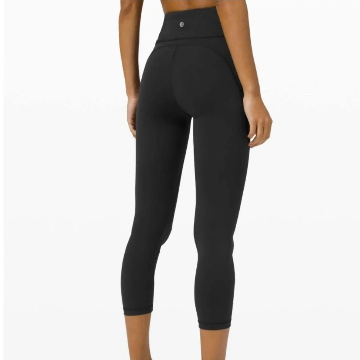 Lululemon Invigorate Women`s High-rise Crop 23 Everlux Black Size 4 Yoga Gym