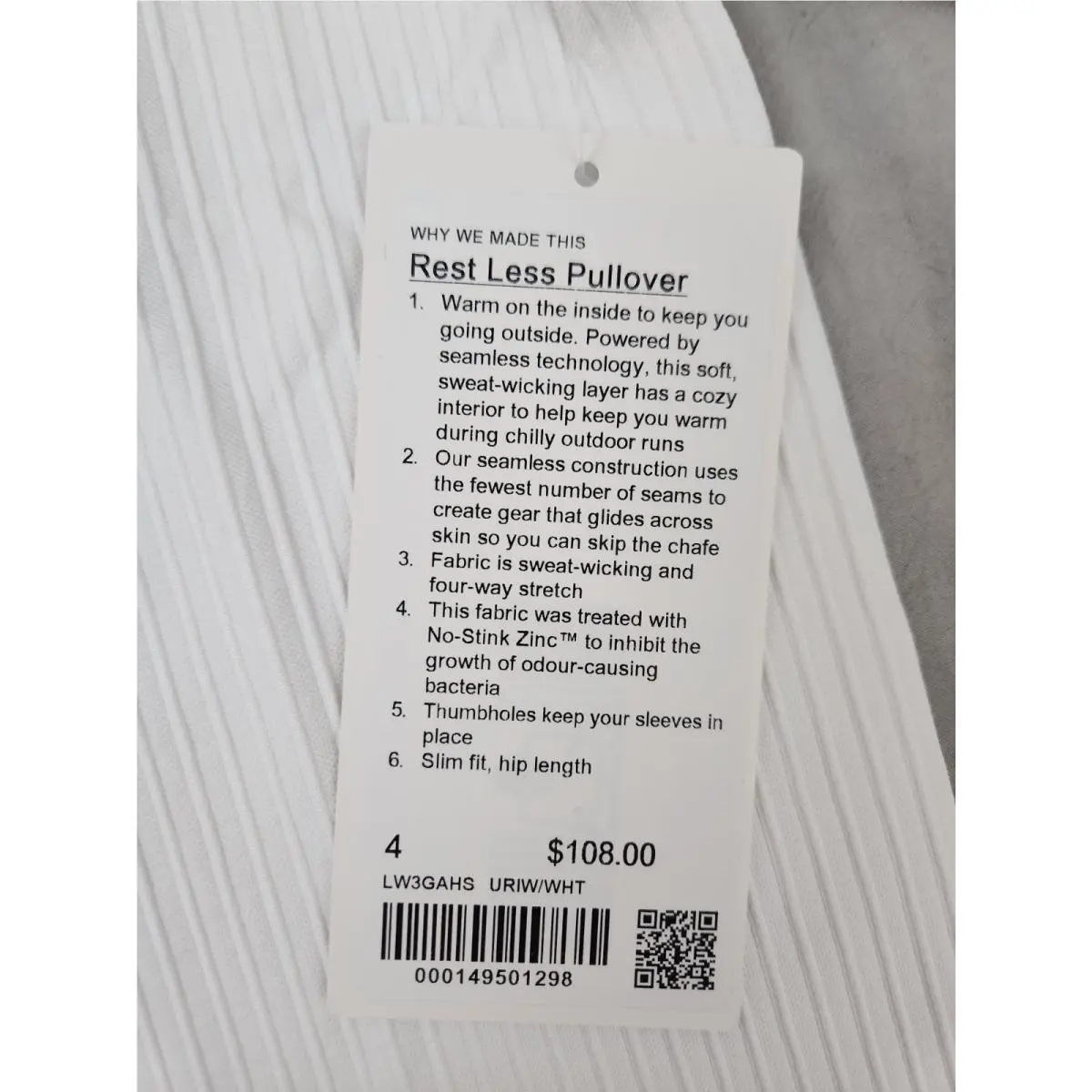 Lululemon clothing - Lululemon Rest Less - Rest Less - White 3