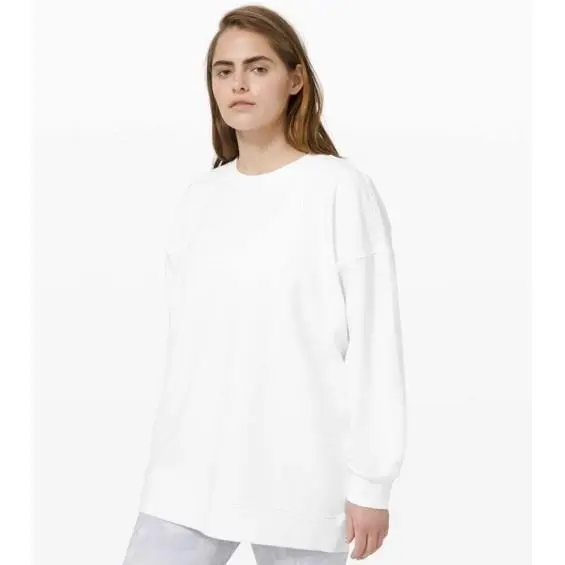 Lululemon Perfectly Oversized Crew Size 10 White