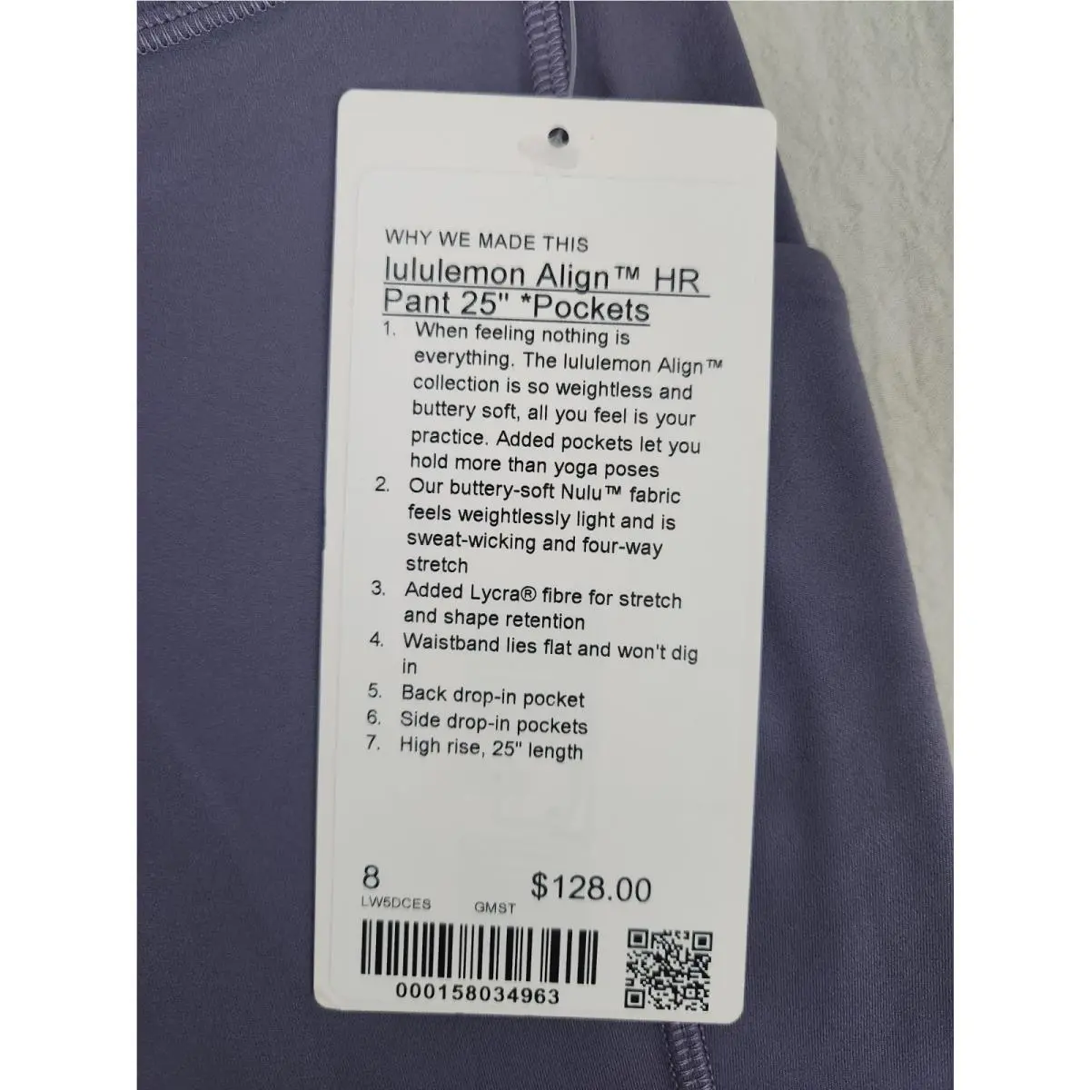 Lululemon clothing - Grape Mist 2