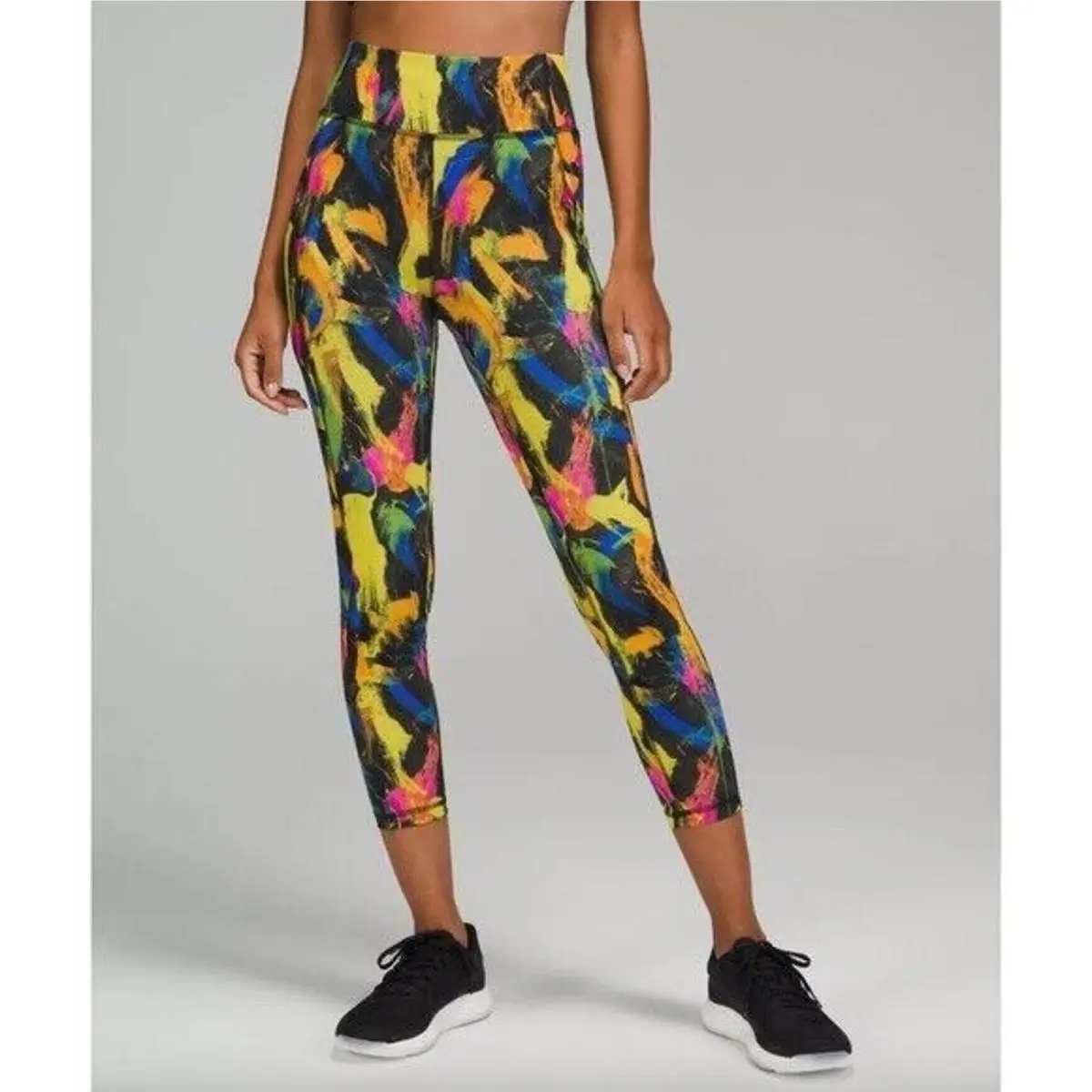 Lululemon Invigorate High Rise Tight 25 Undertone Black Multi Sz 2