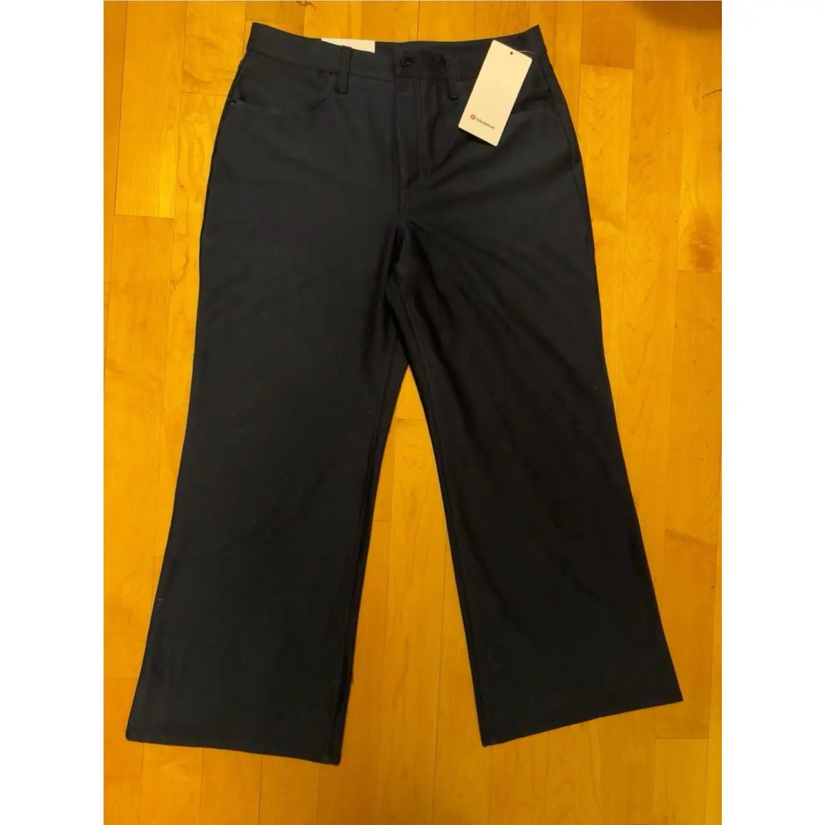 Lululemon Short Navy Blue Easyfive Utilitech High Rise Subtle Flare Pants
