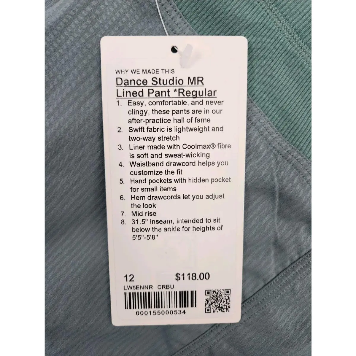 Lululemon clothing - Crater Blue 4