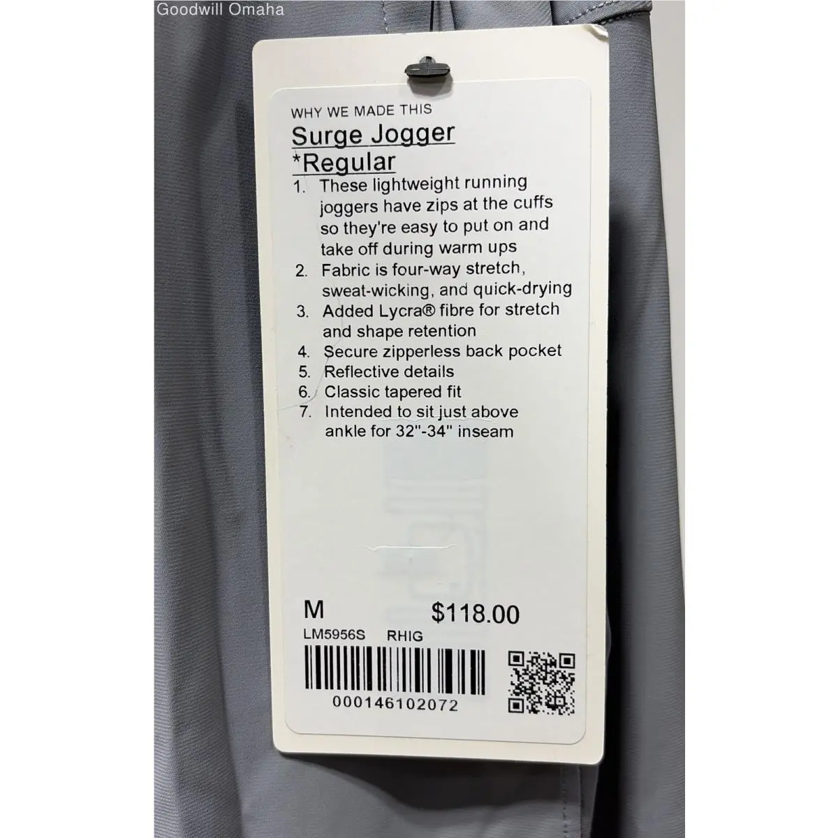 Lululemon clothing - Rhino Grey 4