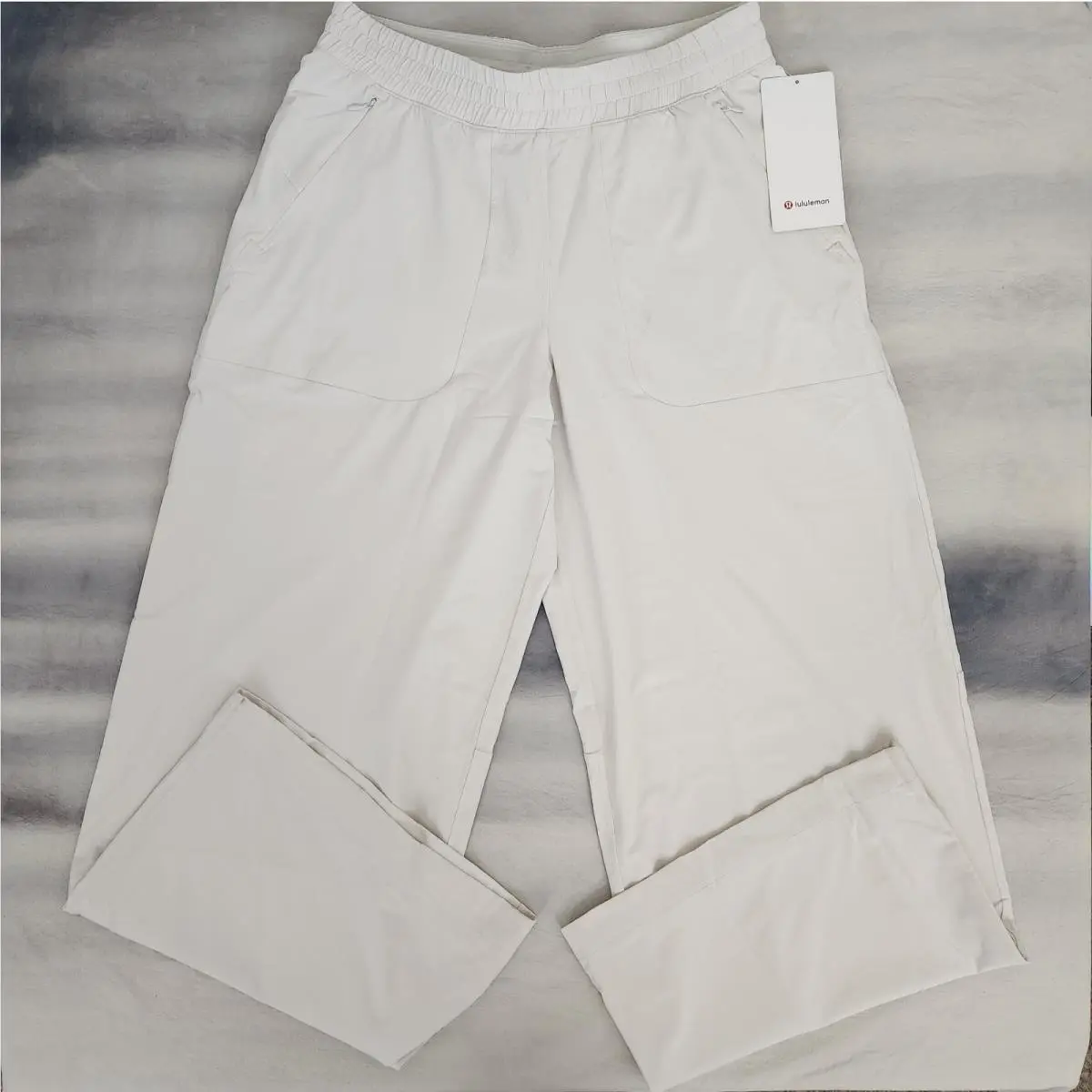 Lululemon Swift Wide Leg Mid Rise Pant Bone Women`s Size 10