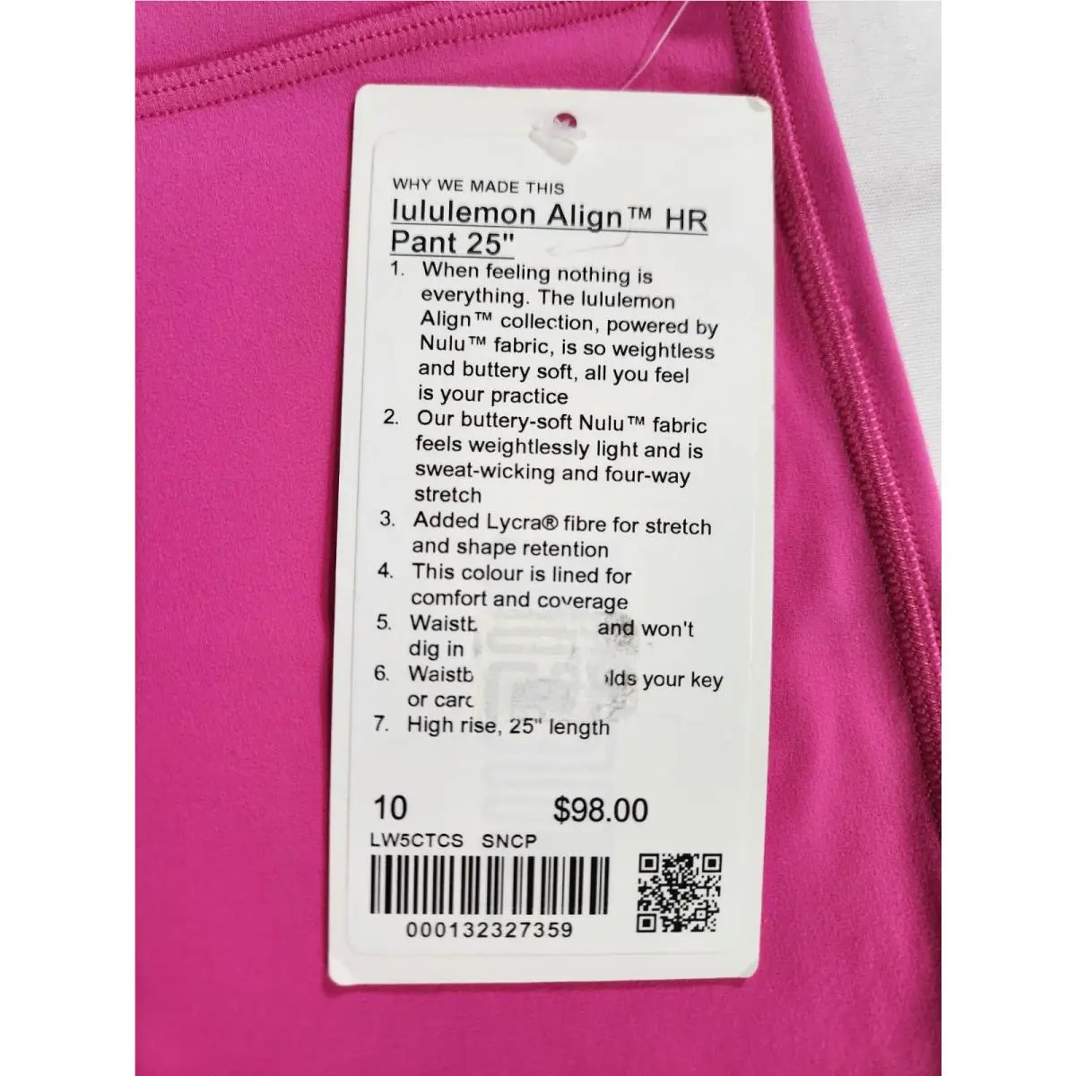 Lululemon clothing - Pink 2