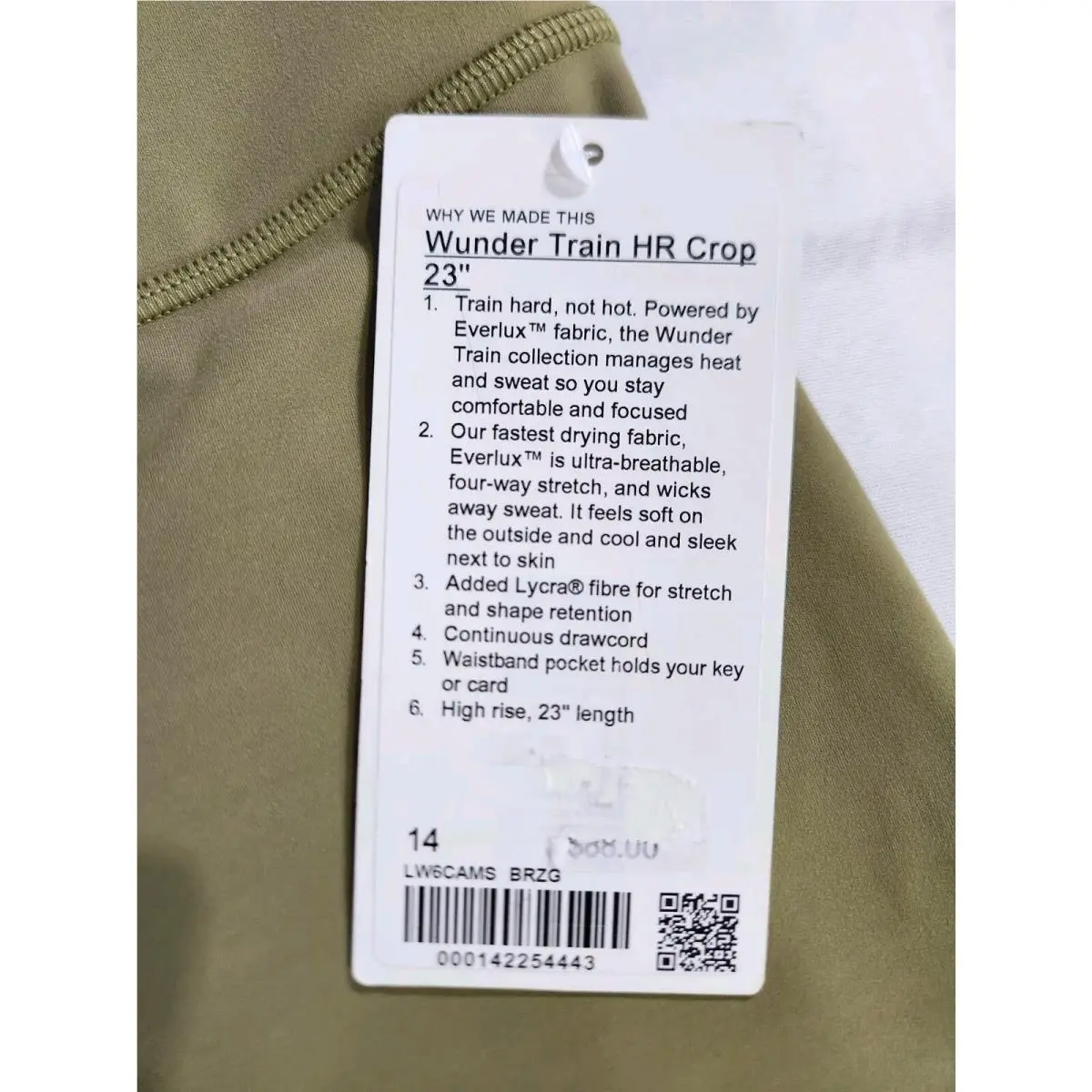 Lululemon clothing - Bronze Green 5