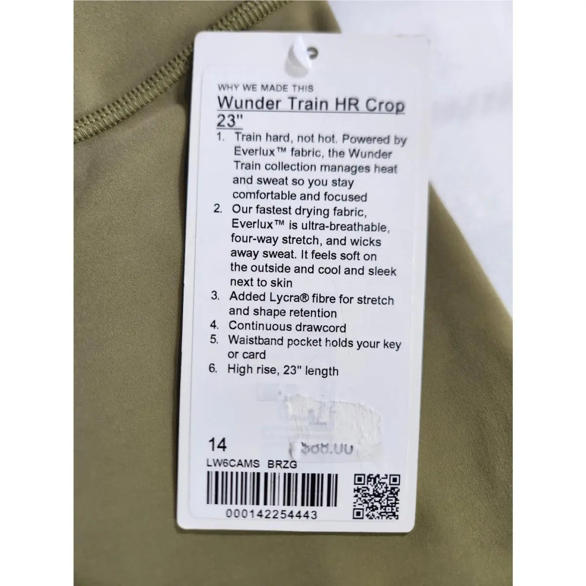 Lululemon clothing - Bronze Green 6