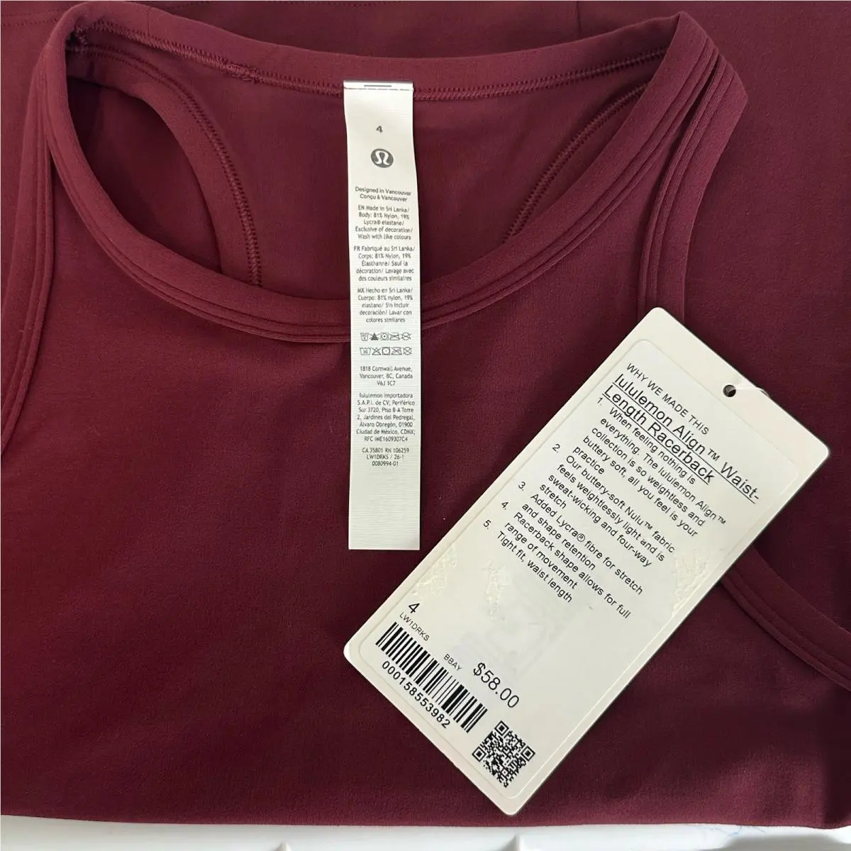 Lululemon clothing - Lululemon Align - Align - Red 10