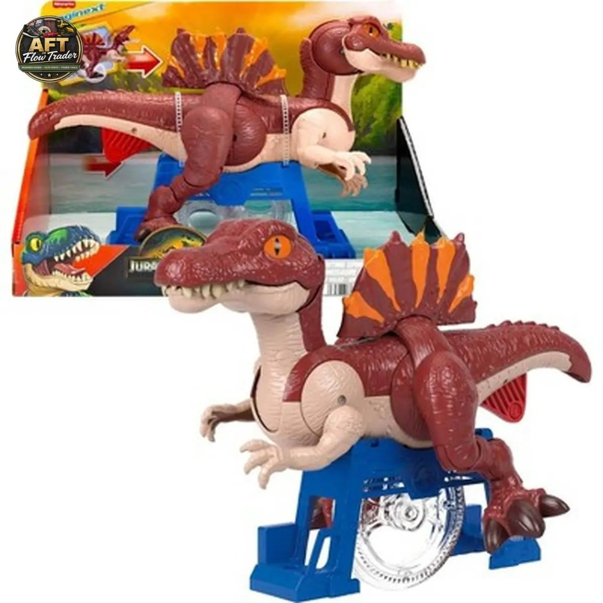 Imaginext Jurassic World Sprinting Spinosaurus Dinosaur Toy