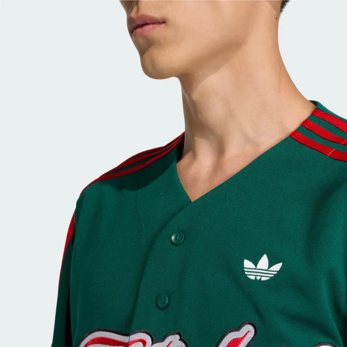 Adidas clothing - adidas Adicolor - Adicolor - KE2245 - Collegiate Green / Better Scarlet 3