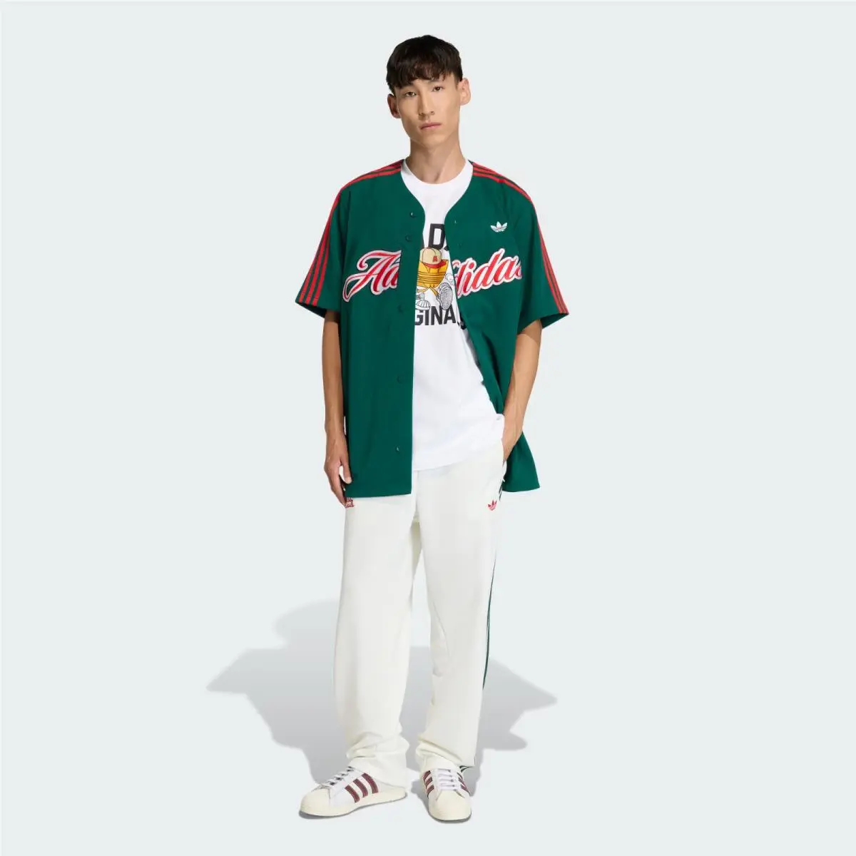 Adidas clothing - adidas Adicolor - Adicolor - KE2245 - Collegiate Green / Better Scarlet 7