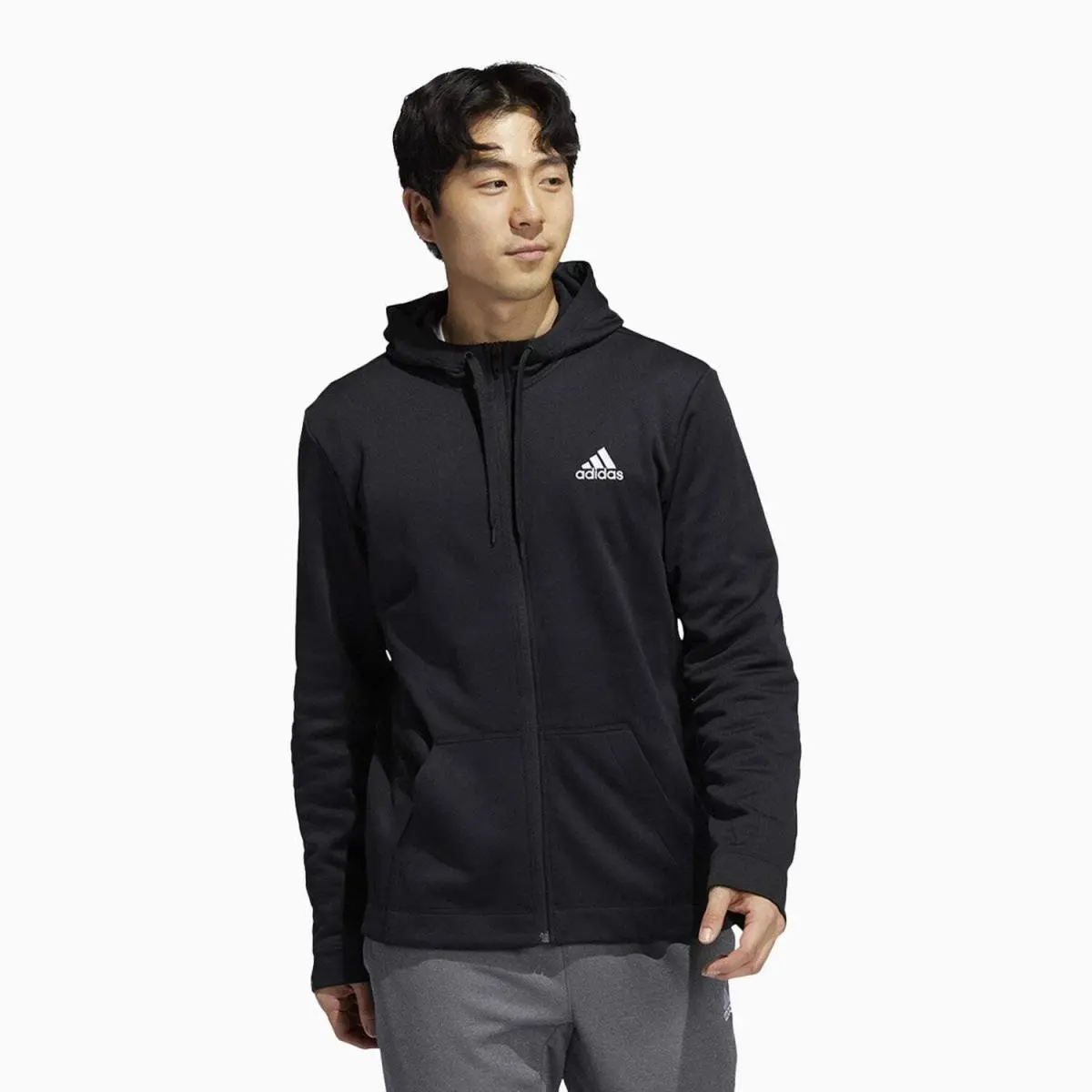 Adidas Men’s Game and Go Tracksuit Full Zip Athletic Jogger Set Sportwear Outfit