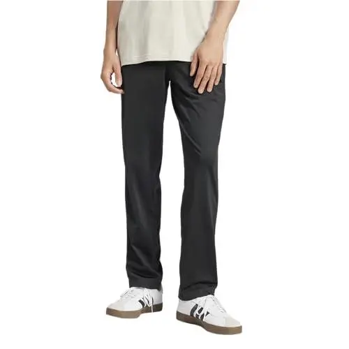 Adidas clothing - 3-stripes Tricot Opem Hem Track Pants - KQI79 - Black/Lucid Pink (UPC: 198326581409) 1