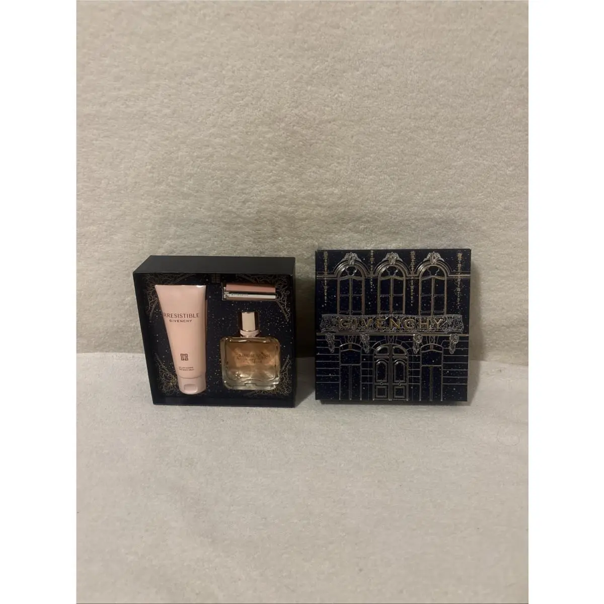 Givenchy Irresistible Eau De Parfum Spray Lip Balm Body Milk 3pc Set