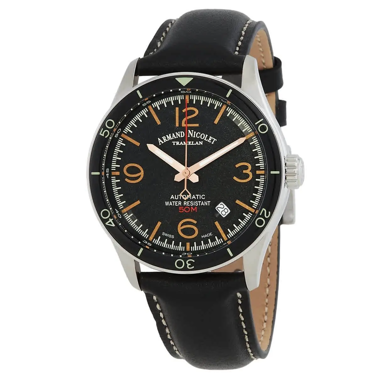 M2H Automatic Black Dial Men`s Watch A740HNA-NS-P140NR2 by Armand Nicolet