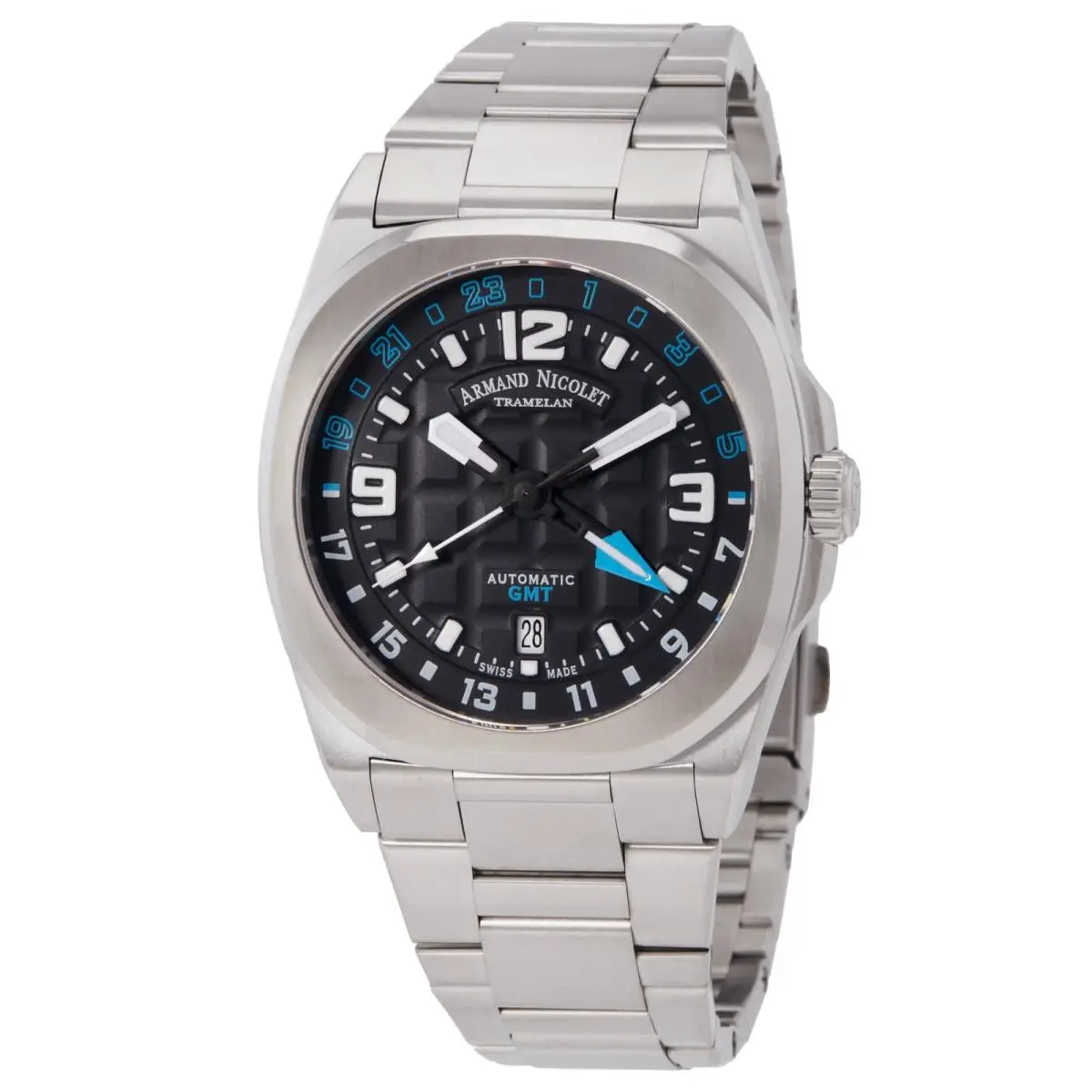 JH9 Gmt Automatic Black Dial Men`s Watch A663HAA-NZ-MA4670A by Armand Nicolet