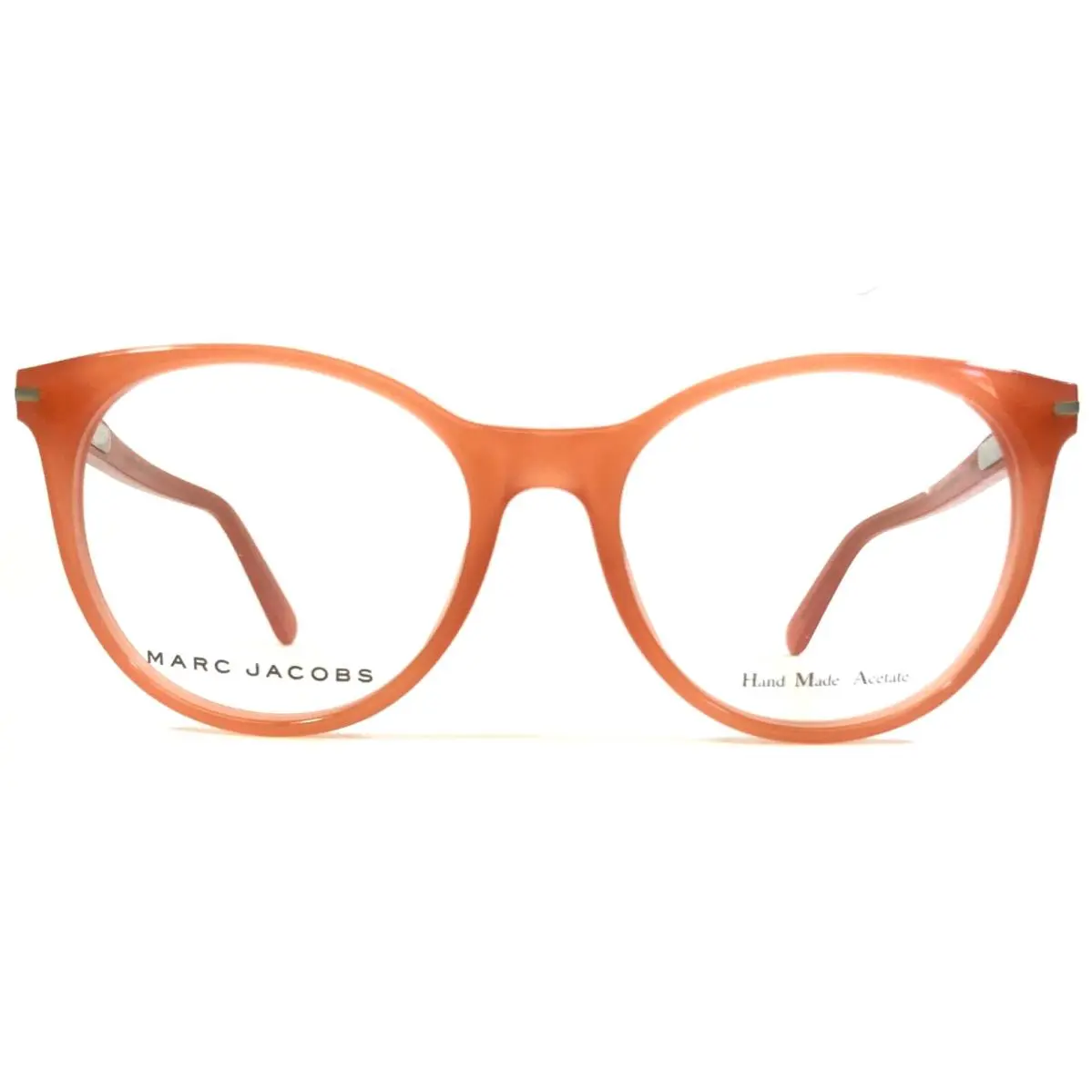 Marc Jacobs Eyeglasses Frames MJ 570 SQ4 Orange Round Cat Eye 52-18-140