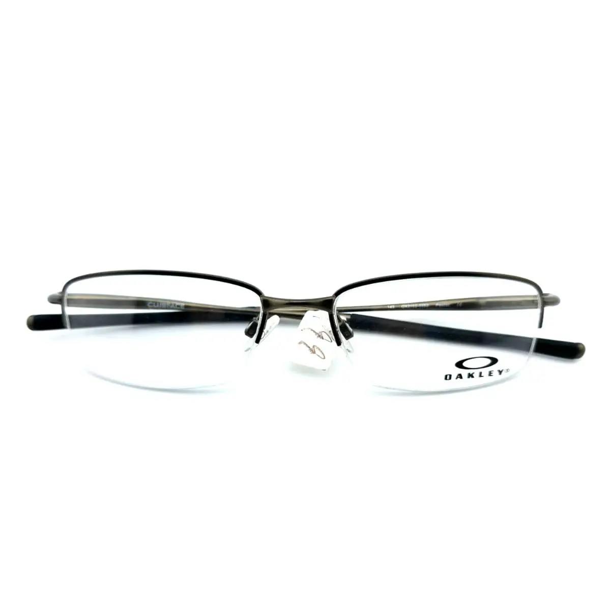 OX3102-0352 Pewter Unisex Half Rim Eyeglasses Frames 52-17-143 by Oakley