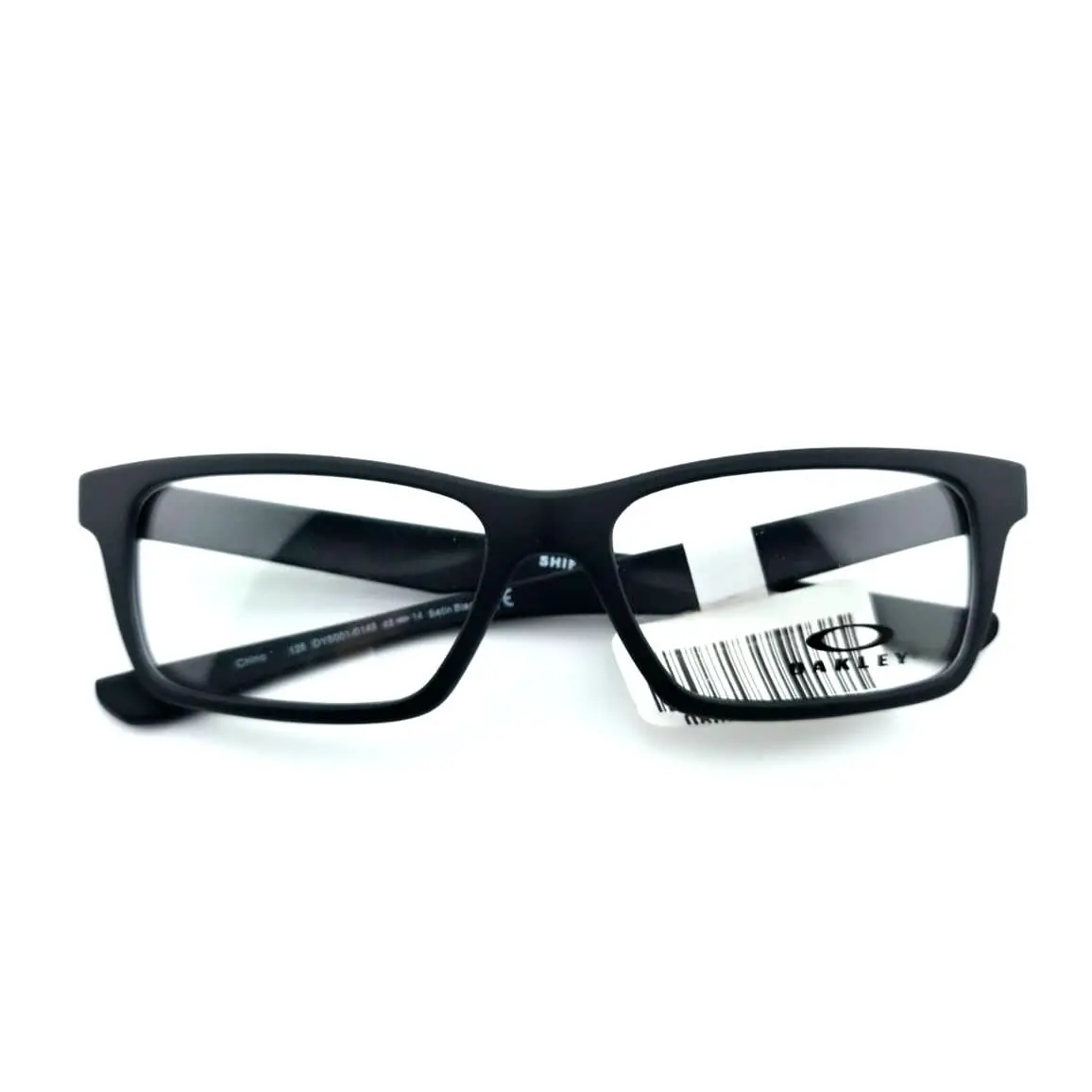 OY8001-0148 Satin Black Unisex Designer Full Rim Eyeglasses 48-14-128 by Oakley