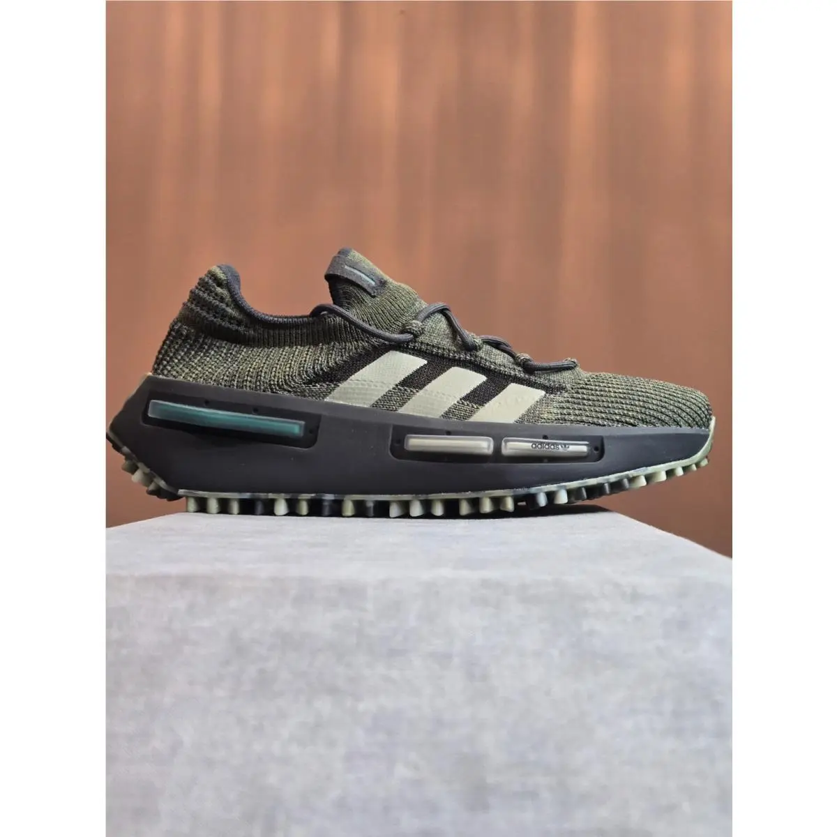 Adidas Nmd S1 - Focus Olive/silver Pebble/carbon IE4824 Size 6.5Y Women`s 7.5