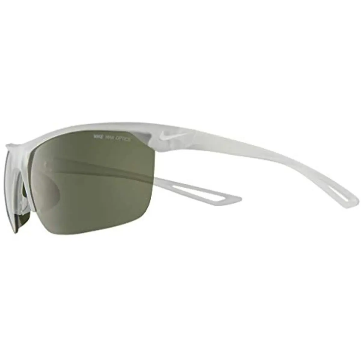 Nike EV0934-913 Matte Clear Trainer Sunglasses with Green Lenses Nike Bag