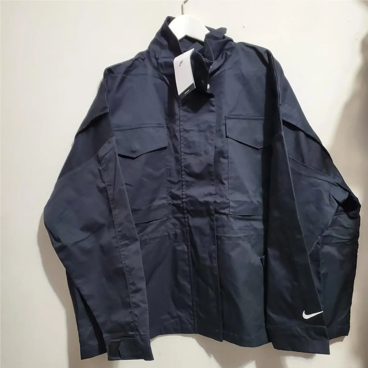 Nike Womens Sz M Sportswear Essentials M65 Jacket Black DD5985-010