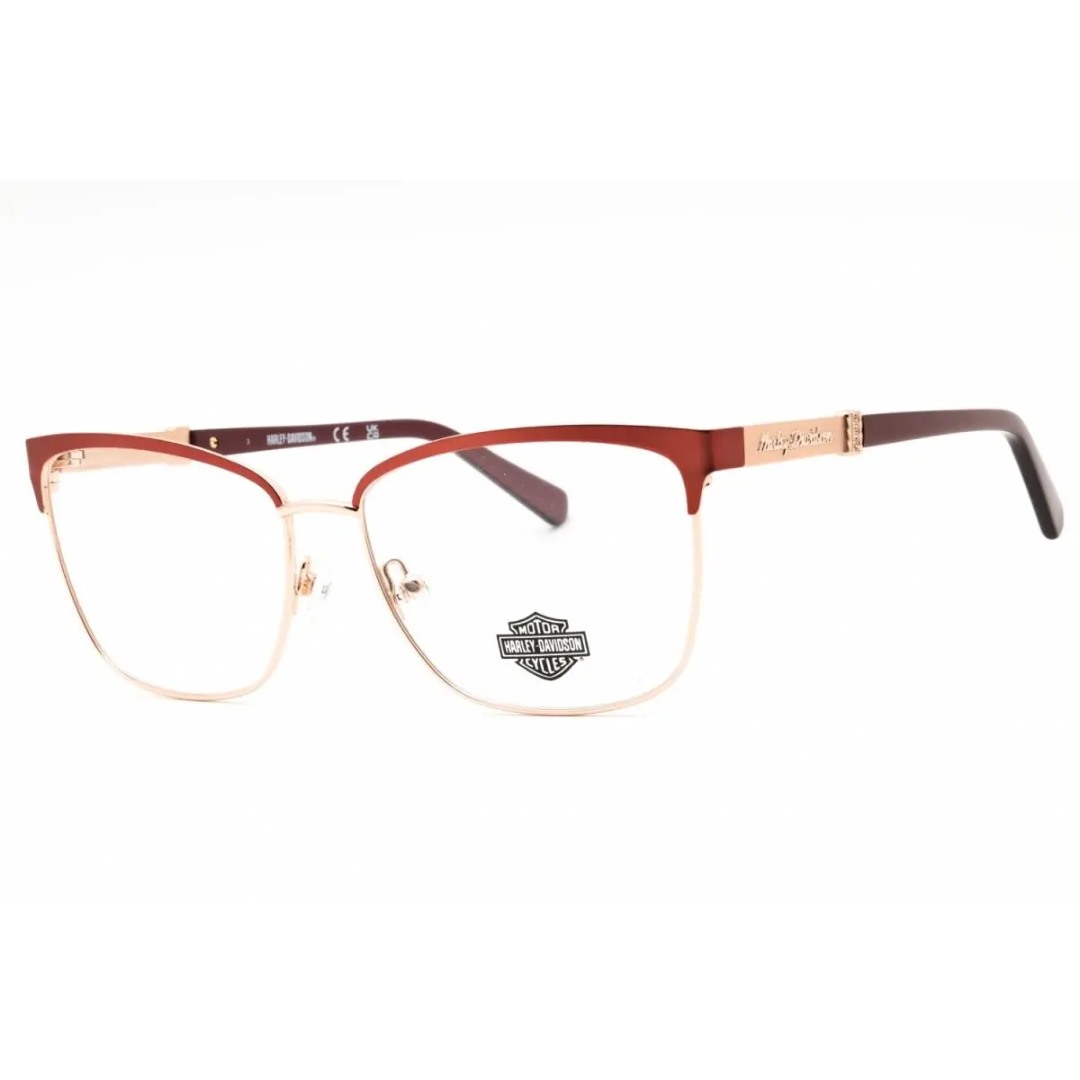 HD50076 073 Matte Pink 56mm Eyeglasses by Harley Davidson